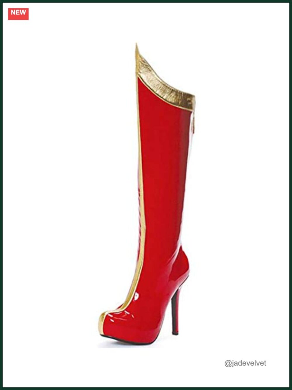 Hidden Platform Knee-High Bootie Superhero Inspired Dress Boot